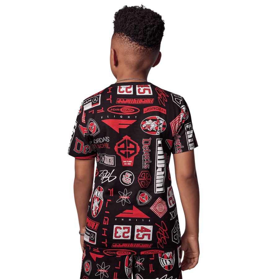 Jdb Mj Essential Aop Ss T-shirt manica corta da bambino Jordan | 95D621023